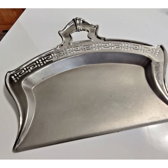 MANNING QUALITY BOWMAN TABLE DUSTPAN CRUMBS SCOOP SET Bakelite Handle - Picture 10 of 11